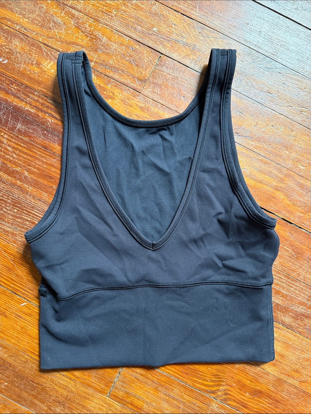 lululemon athletica Black V-Neck Seamless Crop Sports Bra